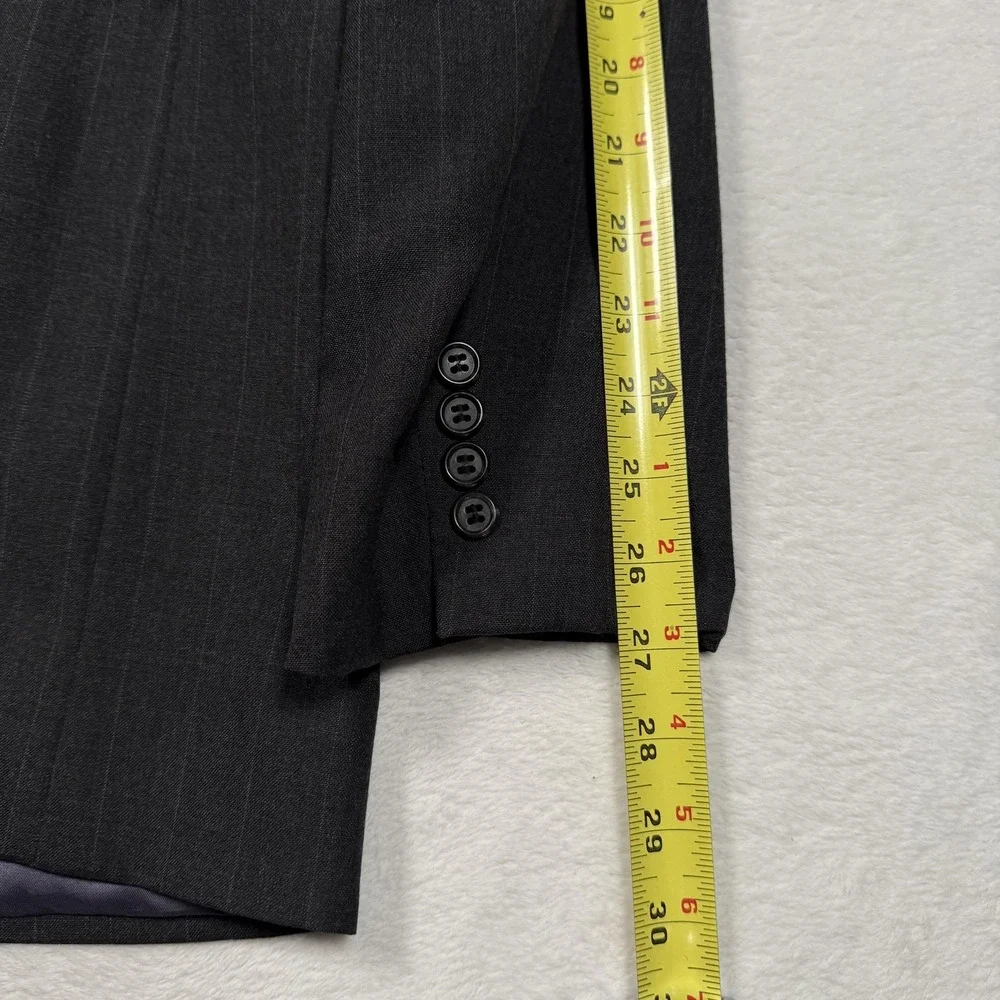 Jos. A. Bank Executive Collection Blazer Mens Charcoal Pinstripe 2 Button Jacket